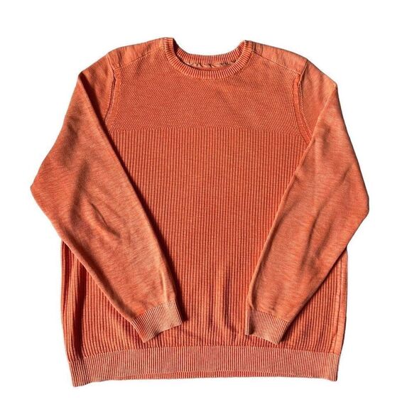Tommy Bahama Men's Indio Sands Crew Sweater Orange Mango Blossom L - Picture 2 of 8